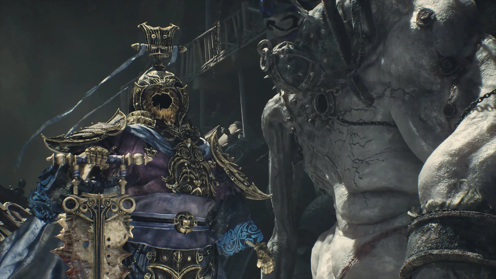 A towering masked foe from Phantom Blade Zero