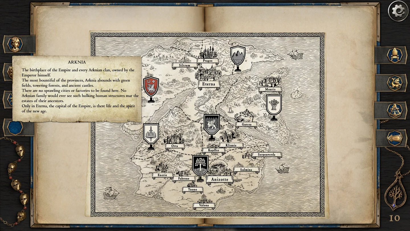 Map of the Great Arknian Empire
