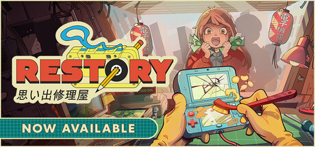 Official Steam store header depicting the ReStory electronics repair shop.