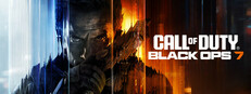 Steam capsule banner for Call of Duty: Black Ops 7, a small store-shelf crop of the same blue-and-orange operator key art.