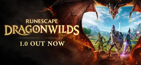 RuneScape: Dragonwilds wordmark between dragon wings