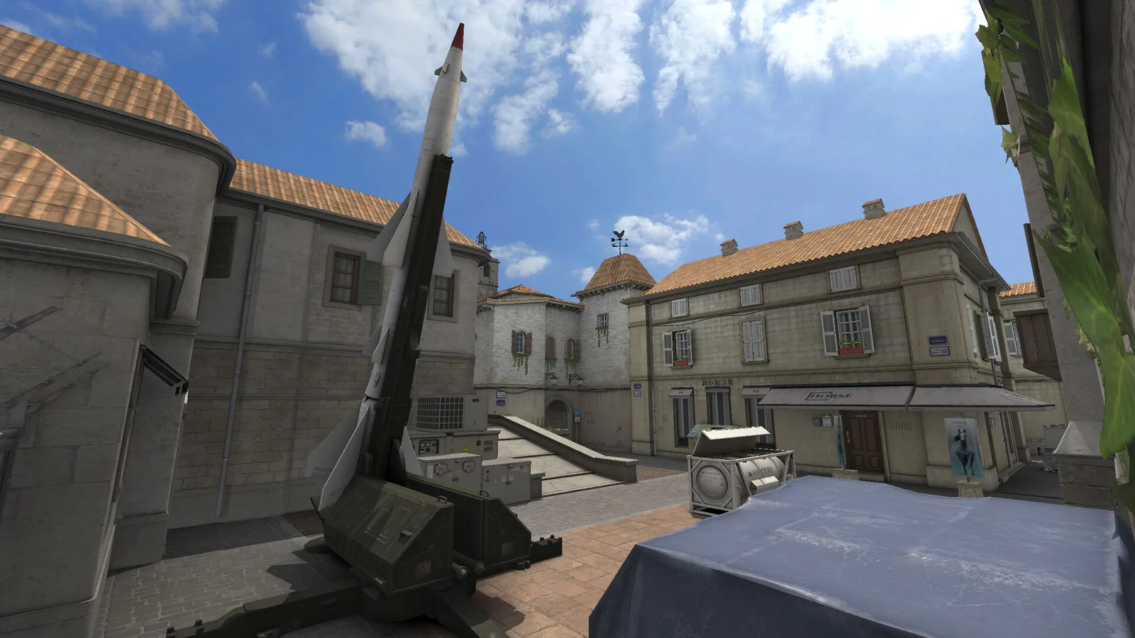 Sudden Attack Zero Point bomb defusal map — Mediterranean village