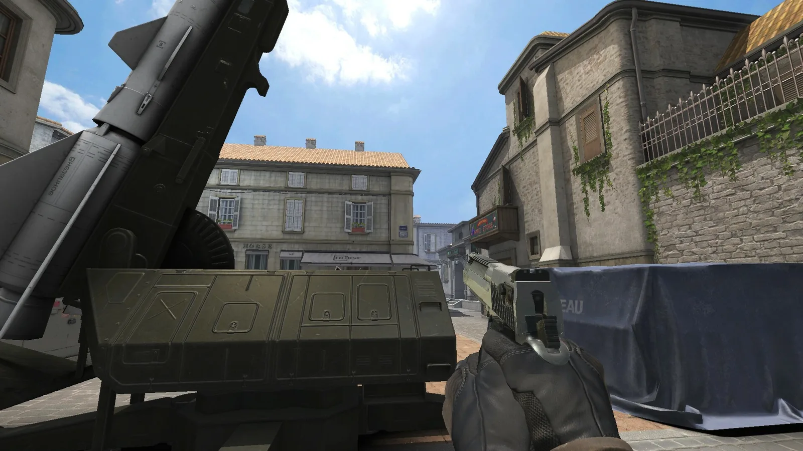 Sudden Attack Zero Point Middle-Eastern bazaar map with bomb site signage