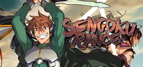 Rance raises a sword beside a dark-haired woman, with a sunset castle behind the title.