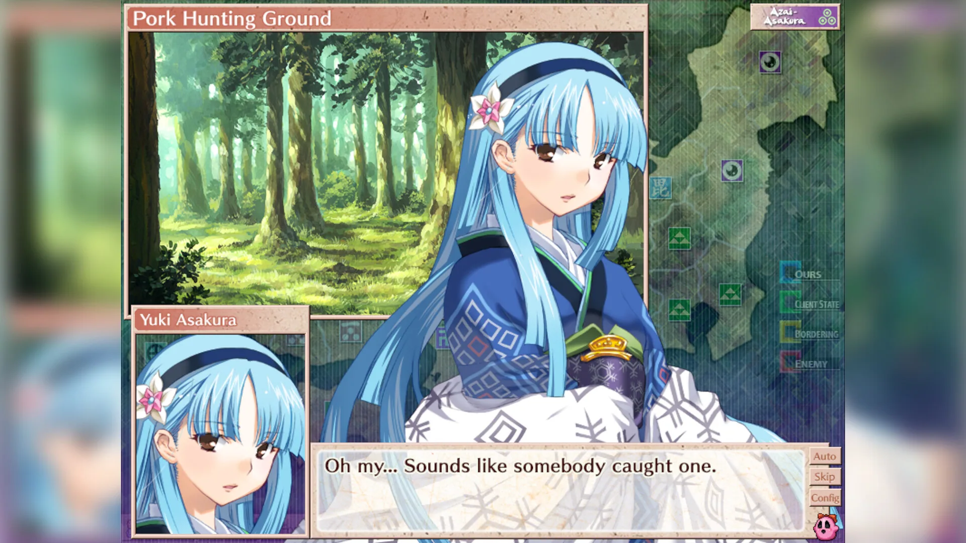 A scene from the Windows release of the Nippon campaign.