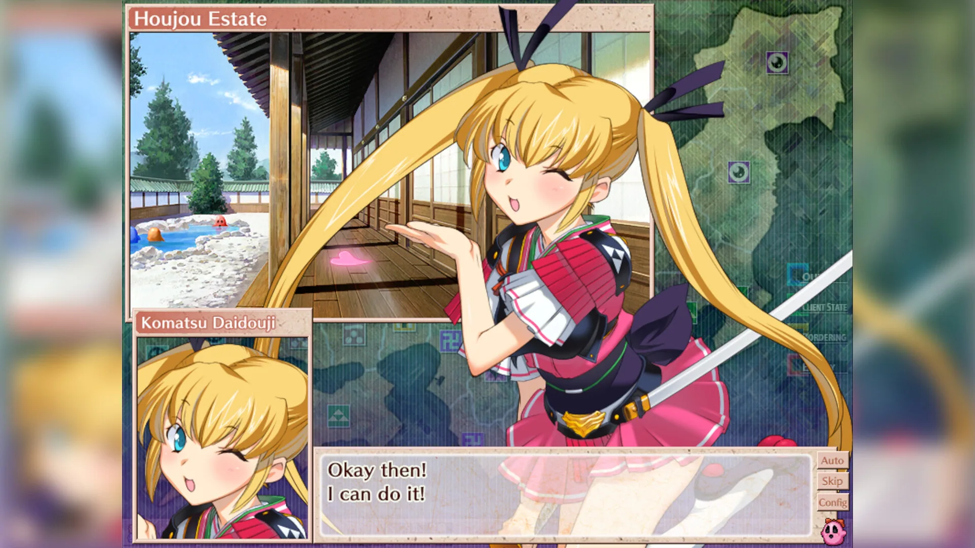 A second battle scene from the turn-based fighting.