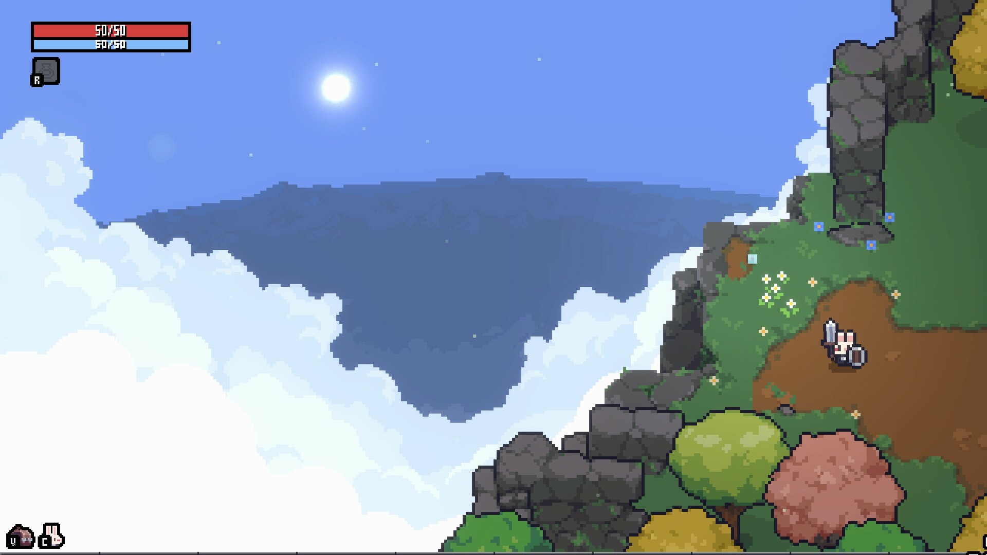 Official Sephiria inventory board screenshot from Steam showing Artifacts and adjacency UI.