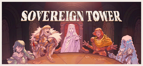 Sovereign Tower official Steam header artwork.