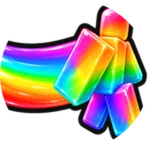 Divine Trail! badge: a blocky avatar leaving a rainbow trail.