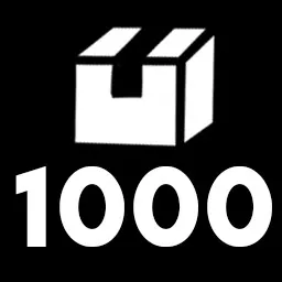 1,000 Stocked
