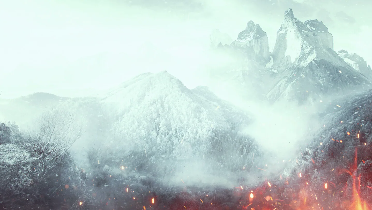 Steam store background still of a Northern Realms landscape from The Witcher 3: Wild Hunt.
