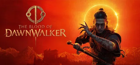 Official Steam key art: the gold eclipse disc on dried blood