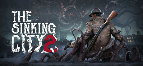 Steam header key art of Calvin Rafferty among tentacles with The Sinking City 2 logo