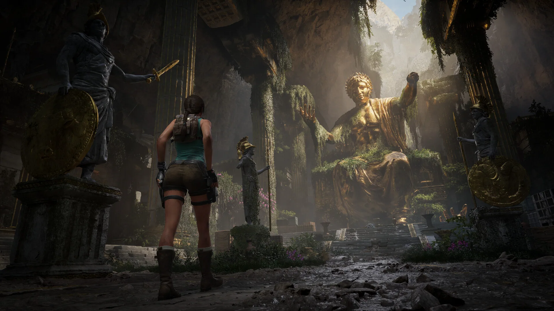A ruined courtyard from Tomb Raider: Legacy of Atlantis.