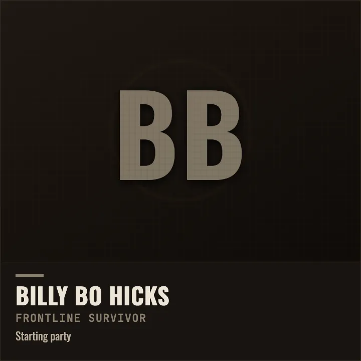 Billy Bo Hicks card
