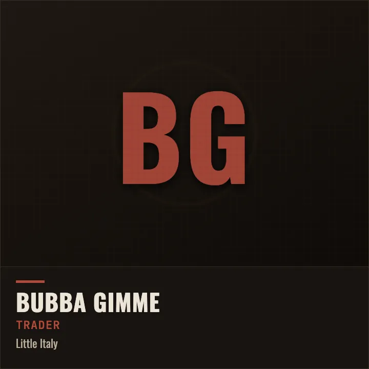 Bubba Gimme dossier card