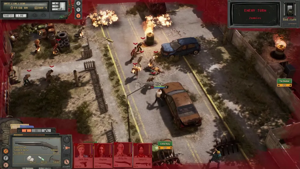 Urban Strife post-apocalyptic scene