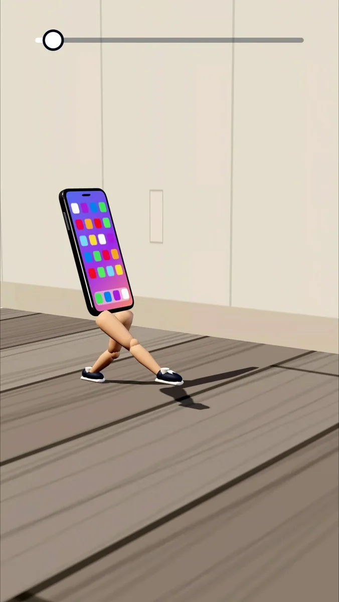 歩くスマホの紹介投稿に添えられた画像