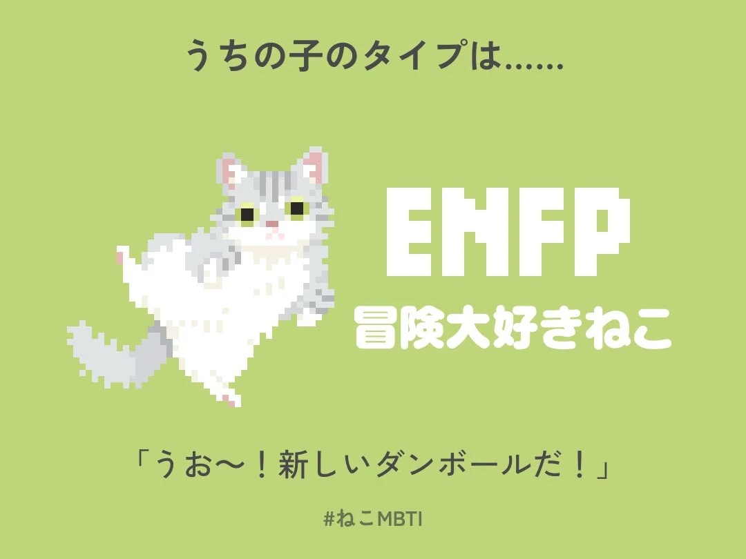 ねこMBTIのX投稿画像