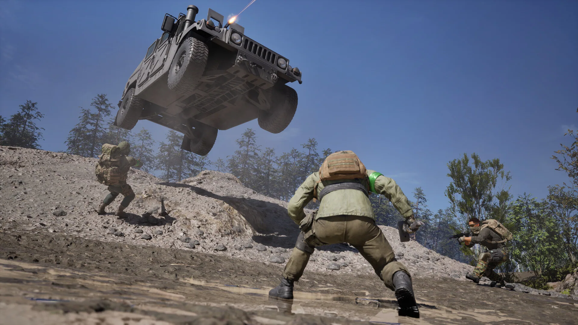 Steam WARDOGS 截图：官方展示的团队协同战场。