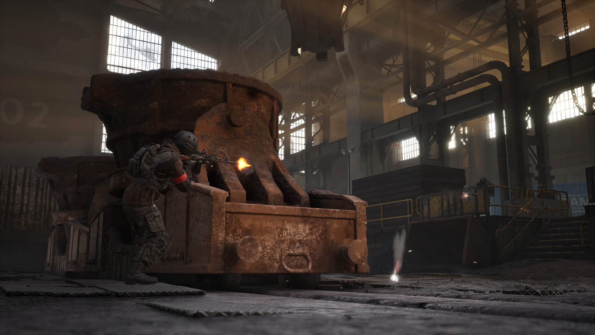 Steam WARDOGS 截图：官方展示的战场行动场景。