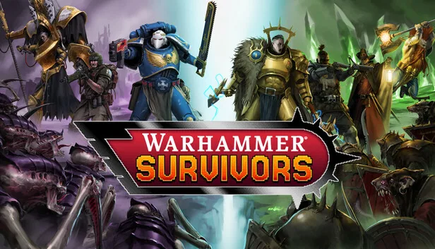 Warhammer Survivors capsule scene with enemies and weapons