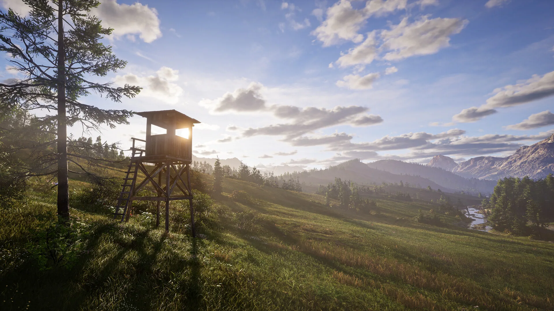Watchtower above a river valley