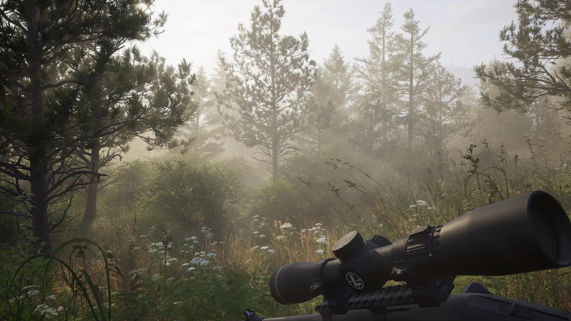 Two hunters in co-op on a ridge