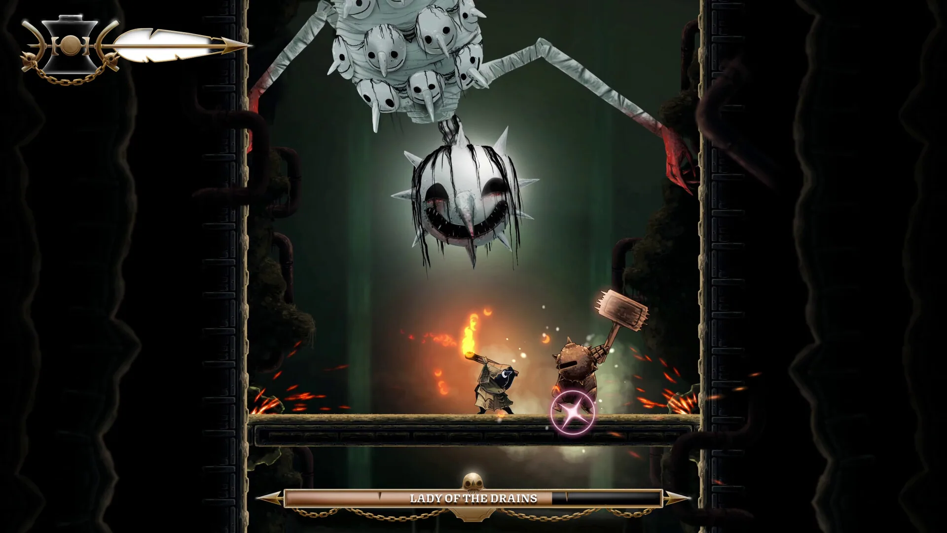 Well Dweller screenshot of the underbelly