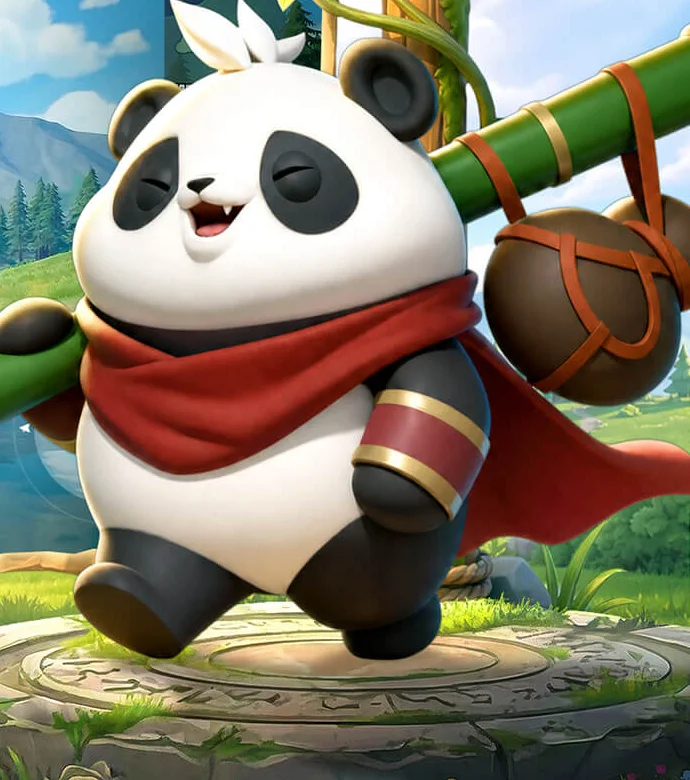 A panda companion pet in Yusha Renmei